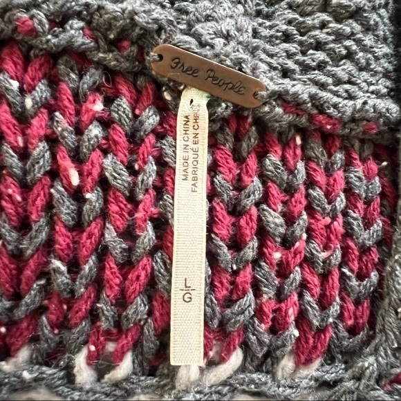 Free People Large Hooded Tunic Sweater - Picture 5 of 5